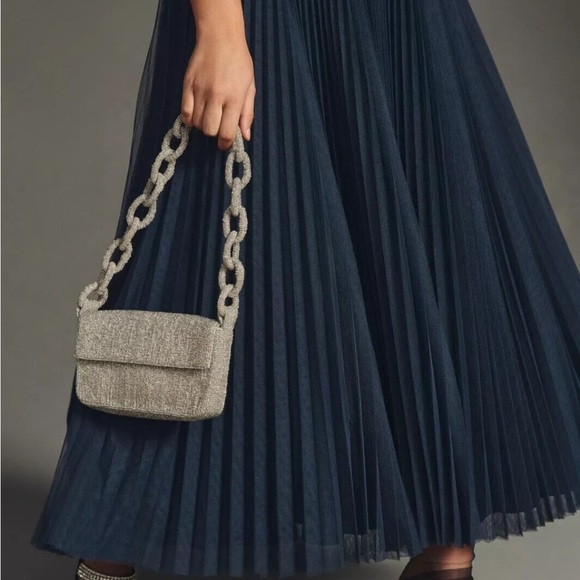 NWT Anthropologie Hutch Sweetheart Pleated Maxi Dress Size 24w - Picture 2 of 7